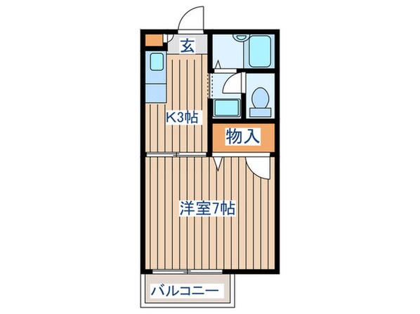 パステルオジマ５号館の物件間取画像